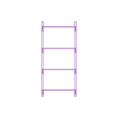 Fixtures Shelves Shelving Ikea Algot Wall Upright System 35 Inch Deep Outline Svg File, Free Vectors File